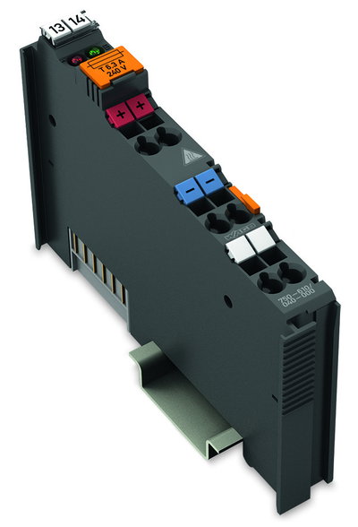 Power Supply 24 VDC fuse holder dark gray