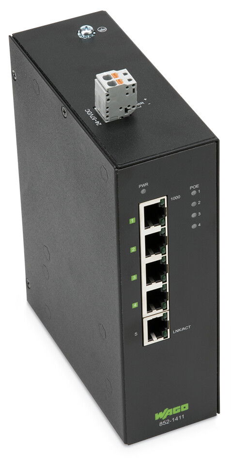 Industrial-ECO-Switch 5-port 1000Base-T Extended temperature range