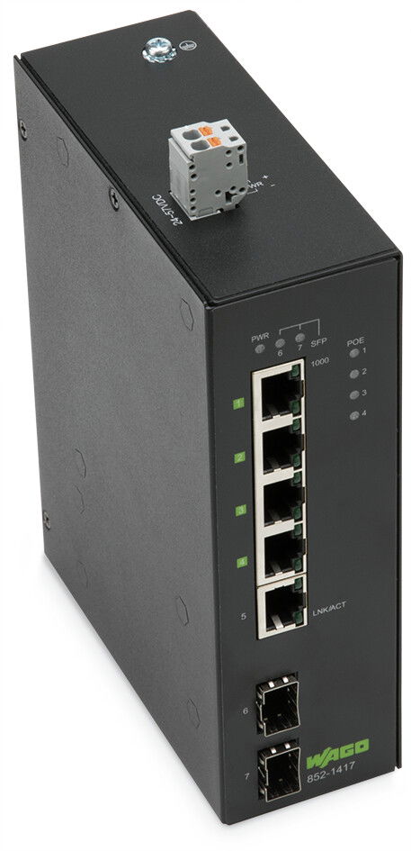 Industrial-ECO-Switch 5-port 1000Base-T 2-Slot 1000BASE-SX/LX