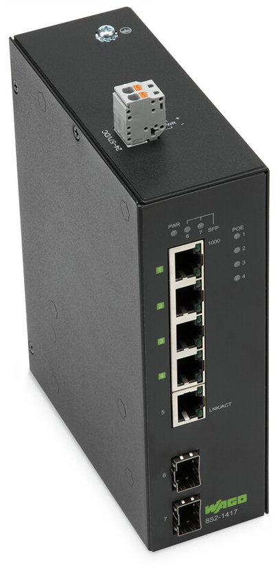 Industrial-ECO-Switch 5-port 1000Base-T 2-Slot 1000BASE-SX/LX