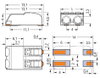 SMD PCB terminal block push-button 0.75 mm² white
