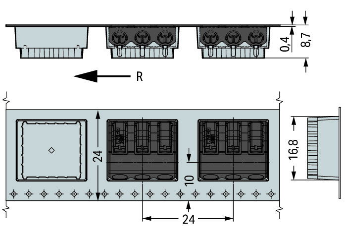 THR PCB terminal block push-button 1.5 mm² black – Image 3 of 3