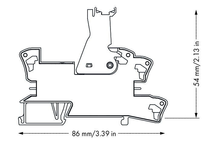 Relay module Nominal input voltage: 24 VDC 2 changeover contacts gray – Image 2 of 2