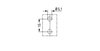 Mounting plate 2-pole for distribution connectors black