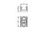 Mounting plate 2-pole for distribution connectors black