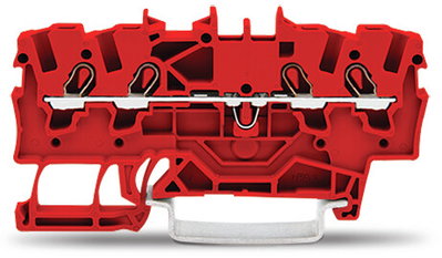 4-conductor through terminal block 1.5 mm² suitable for Ex e II applications red