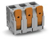 PCB terminal block lever 16 mm² gray
