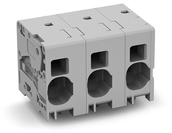 PCB terminal block 16 mm² Pin spacing 15 mm gray