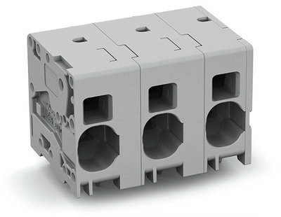 PCB terminal block 16 mm² Pin spacing 15 mm gray
