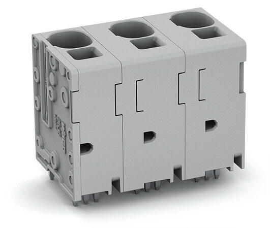 PCB terminal block 16 mm² Pin spacing 15 mm gray