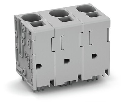 PCB terminal block 16 mm² Pin spacing 15 mm gray