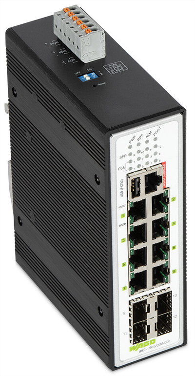 Industrial Managed Switch 8 Ports 1000Base-T 4-Slot 1000BASE-SX/LX