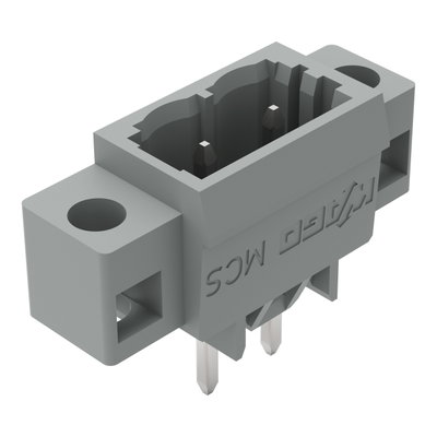 THT male header 1.0 x 1.0 mm solder pin straight gray