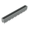 THT male header 1.0 x 1.0 mm solder pin straight gray