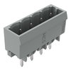 THT male header 1.0 x 1.0 mm solder pin straight gray