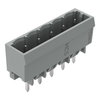 THT male header 1.0 x 1.0 mm solder pin straight gray