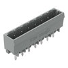 THT male header 1.0 x 1.0 mm solder pin straight gray