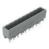 THT male header 1.0 x 1.0 mm solder pin straight gray