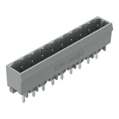 THT male header 1.0 x 1.0 mm solder pin straight gray