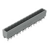 THT male header 1.0 x 1.0 mm solder pin straight gray