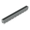 THT male header 1.0 x 1.0 mm solder pin straight gray