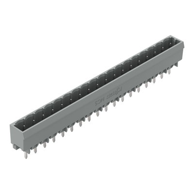 THT male header 1.0 x 1.0 mm solder pin straight gray