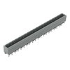 THT male header 1.0 x 1.0 mm solder pin straight gray
