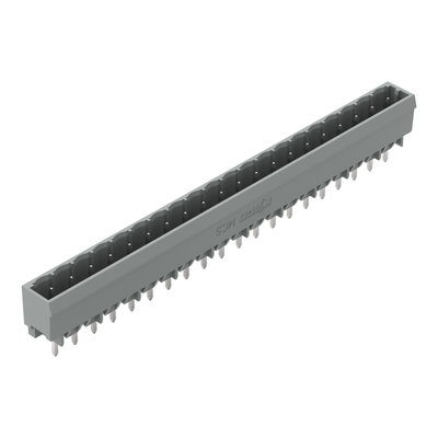THT male header 1.0 x 1.0 mm solder pin straight gray