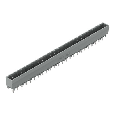 THT male header 1.0 x 1.0 mm solder pin straight gray