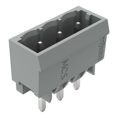THT male header 1.2 x 1.2 mm solder pin straight gray