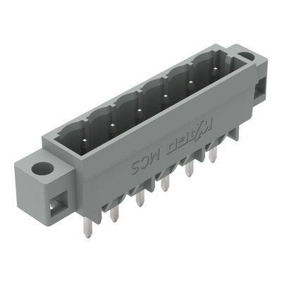 THT male header 1.0 x 1.0 mm solder pin straight gray