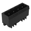 THR male header 1.0 x 1.0 mm solder pin straight black