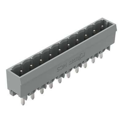 THT male header 1.2 x 1.2 mm solder pin straight gray