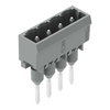 Male connector for rail-mount terminal blocks 1.2 x 1.2 mm pins straight gray