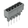 Male connector for rail-mount terminal blocks 1.2 x 1.2 mm pins straight gray