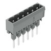 Male connector for rail-mount terminal blocks 1.2 x 1.2 mm pins straight gray