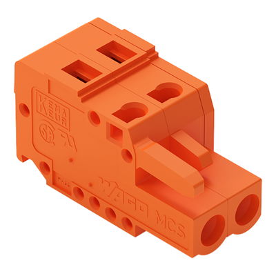 1-conductor female connector CAGE CLAMP® 2.5 mm² orange