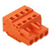 1-conductor female connector CAGE CLAMP® 2.5 mm² orange