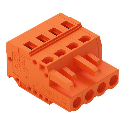 1-conductor female connector CAGE CLAMP® 2.5 mm² orange