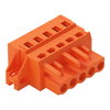 1-conductor female connector CAGE CLAMP® 2.5 mm² orange