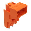 THT male header for double-deck assembly 1.0 x 1.0 mm solder pin angled orange