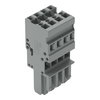 1-conductor female connector CAGE CLAMP® 4 mm² gray