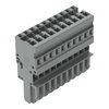 1-conductor female connector CAGE CLAMP® 4 mm² gray