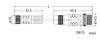 Sensor/Actuator cable M8 socket  straight M12A plug  straight