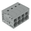 PCB terminal block 6 mm² Pin spacing 7.5 mm gray