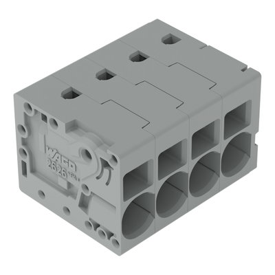 PCB terminal block 6 mm² Pin spacing 7.5 mm gray