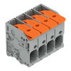 PCB terminal block lever 6 mm² gray