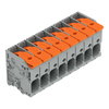PCB terminal block lever 6 mm² gray