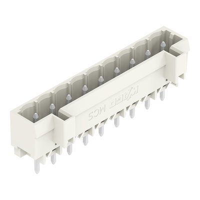 THT male header 1.0 x 1.0 mm solder pin straight light gray