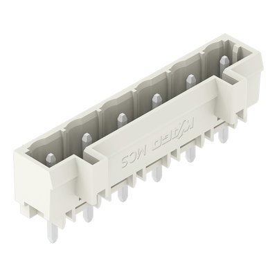 THT male header 1.2 x 1.2 mm solder pin straight light gray